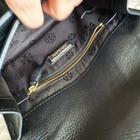 Tory Burch Black Crossbody Bag with Gold Accents - Picture 8 of 9